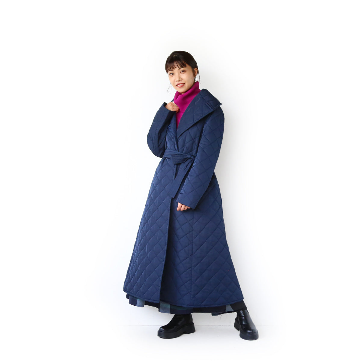 【CIEL’AIR】QUILTED A LINE COAT